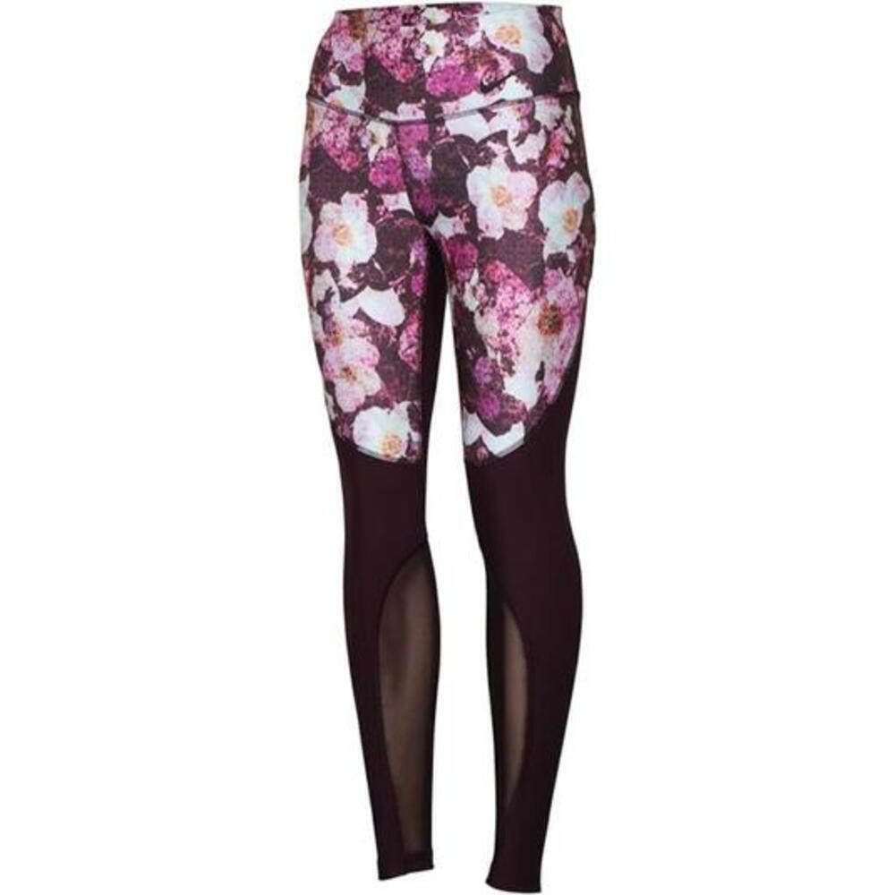 Womens Nike Dri-Fit Power Legend Floral Port Wine Leggings Size S Mesh Port Wine - Picture 3 of 5